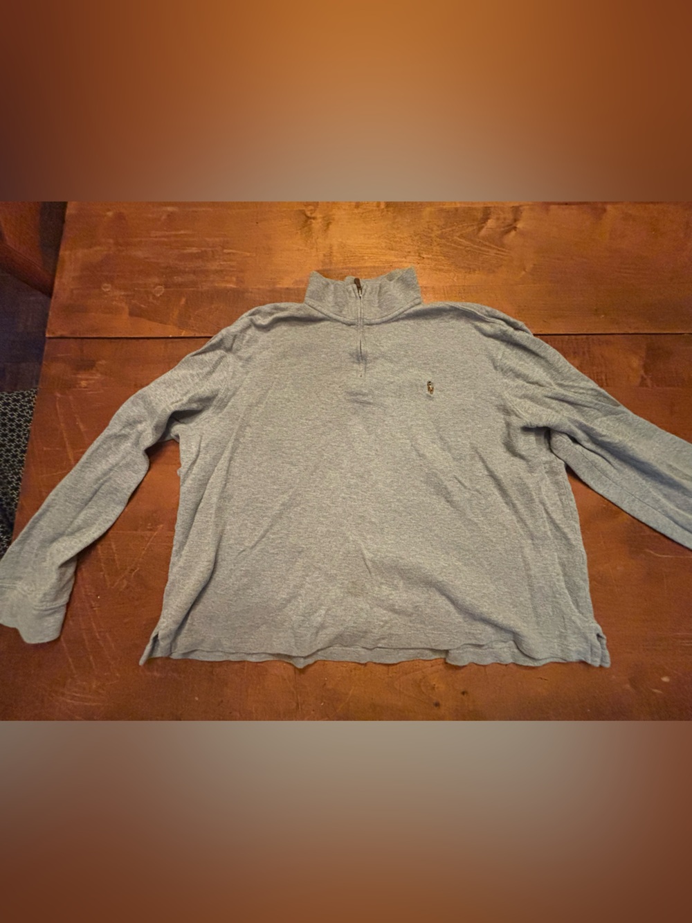 Polo by Ralph Lauren Heather Gray quarter zip Sweatshirt